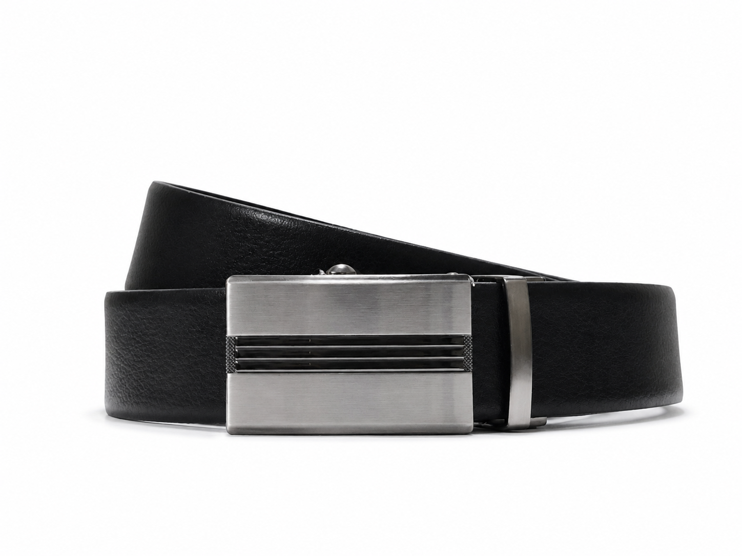 Premium Reversible Automatic Buckle Belt for Men – Black & Dark Brown